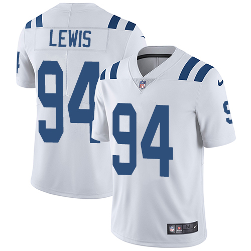 Indianapolis Colts #94 Limited Tyquan Lewis White Nike NFL Road Men Vapor Untouchable jerseys